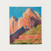 Landschaft, Zion Nationalpark von Maynard Dixon Wandteppich (Vorderseite)