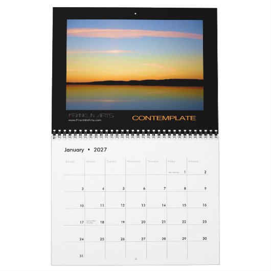 Landschaften 2012 kalender (Jan 2027)