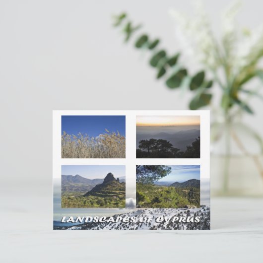 Landschaften auf Zypern Postkarte (Stehend Vorderseite)
