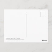 Landschaften auf Zypern Postkarte (Rückseite)