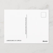 Landschaften auf Zypern Postkarte (Rückseite)