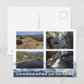 Landschaften auf Zypern Postkarte (Vorne/Hinten)