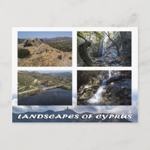 Landschaften auf Zypern Postkarte