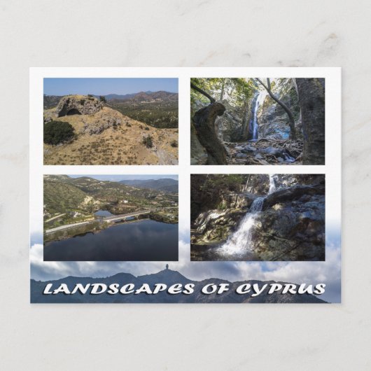 Landschaften auf Zypern Postkarte (Vorderseite)