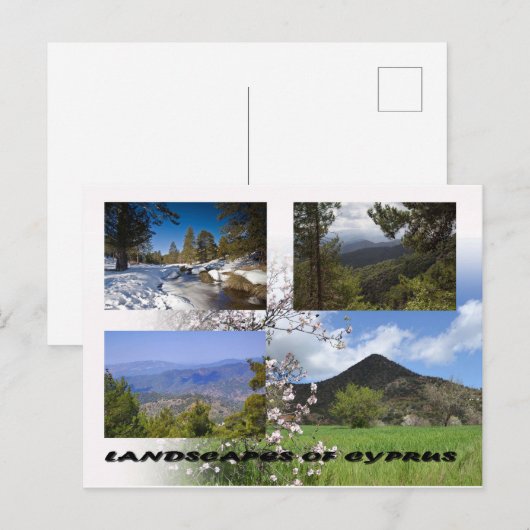 Landschaften auf Zypern Postkarte (Vorne/Hinten)