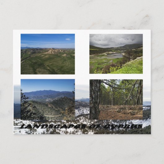 Landschaften auf Zypern Postkarte (Vorderseite)
