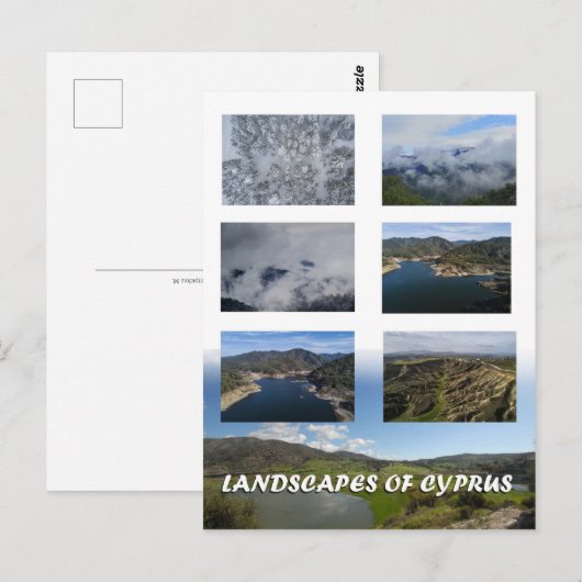 Landschaften auf Zypern Postkarte (Vorne/Hinten)