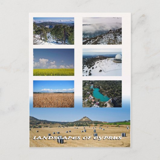 Landschaften auf Zypern Postkarte (Vorderseite)