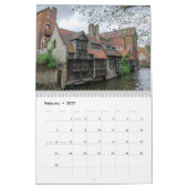 Landschaften Brügge Kalender (Feb 2027)