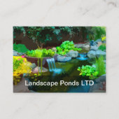 Landschaften dekorativer Teiche Visitenkarte (Vorderseite)