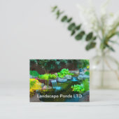 Landschaften dekorativer Teiche Visitenkarte (Stehend Vorderseite)