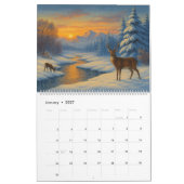 Landschaften der Jahreszeiten Vorlage Kalender (Jan 2027)