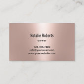 Landschaften der modernen Rose - Goldrevier Visitenkarte (Rückseite)