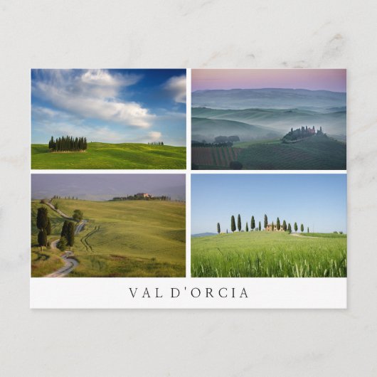 Landschaften des Val d'Orcia sammeln Postkarte (Vorderseite)