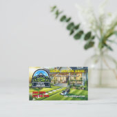 Landschaften/Grüne Pflegekarten Visitenkarte (Stehend Vorderseite)