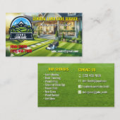 Landschaften/Grüne Pflegekarten Visitenkarte (Vorne/Hinten)