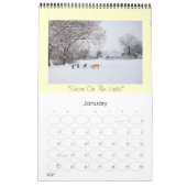 Landschaften Hunde leben noch Original Kunst 2024 Kalender (Jan 2027)