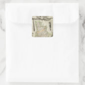 Landschaften Quadratischer Aufkleber (Tasche)