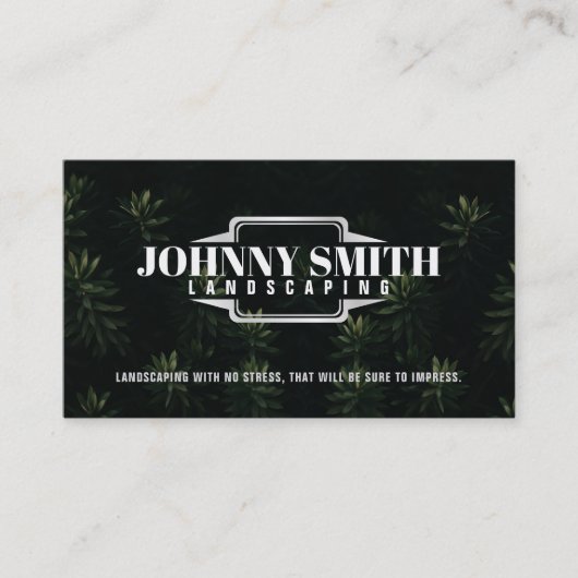 Landschaften Slogans Business Cards Visitenkarte (Vorderseite)