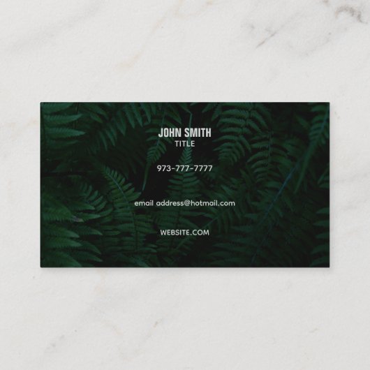 Landschaften Slogans Business Cards Visitenkarte (Rückseite)