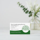 Landschaften und Baum-Service-Visitenkarten Visitenkarte (Stehend Vorderseite)
