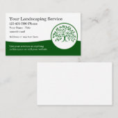 Landschaften und Baum-Service-Visitenkarten Visitenkarte (Vorne/Hinten)