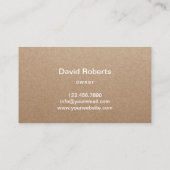 Landschaften und Rasenpflege Rustikale Kraft Visitenkarte (Rückseite)