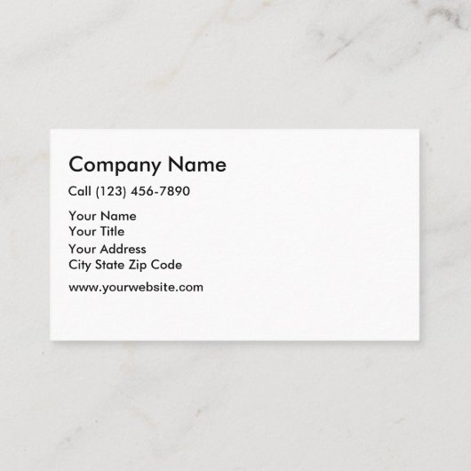 Landschaften von Visitenkarten Visitenkarte (Rückseite)