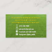 Landschaften von Visitenkarten Visitenkarte (Rückseite)