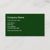 Landschaften von Visitenkarten Visitenkarte (Rückseite)