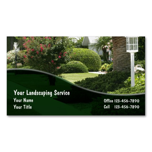 Landschaften von Visitenkartenmagneten Magnetische Visitenkarte (Vorderseite)