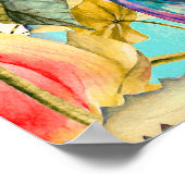 Landschaften von Vögeln im Paradies Poster (Ecke)