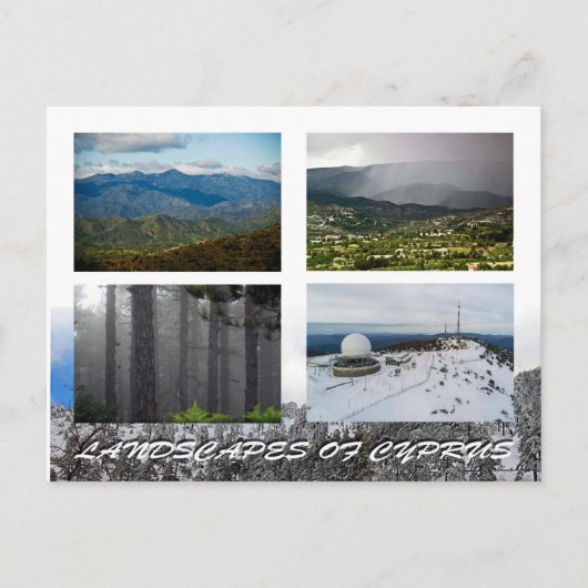 Landschaften von Zypern Postkarte (Vorderseite)