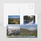 Landschaften Zyperns Postkarte (Vorne/Hinten)