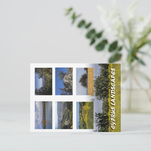 Landschaften Zyperns Postkarte (Stehend Vorderseite)