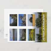 Landschaften Zyperns Postkarte (Vorne/Hinten)