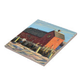 Landschaftlich #1 Motif Rockport Fishing Shack Fliese (Seite)