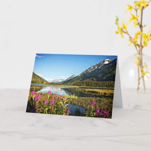 Landschaftlich Alaska, Karte (Gelbe Blume)