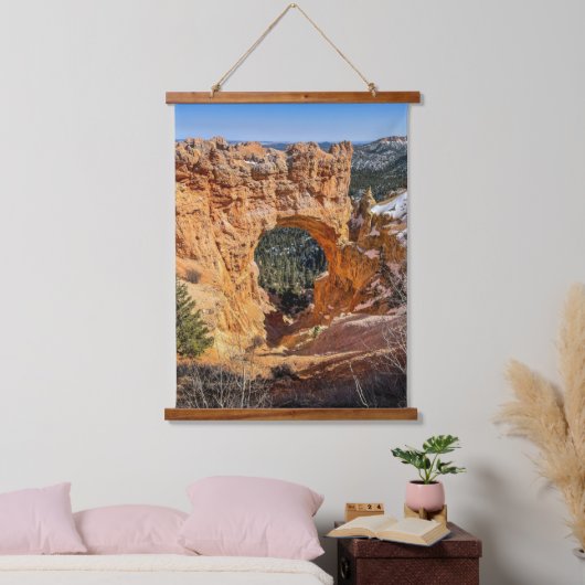 Landschaftlich Arches National Park Hangtapestry,  Wandteppich Mit Holzrahmen (Schlafzimmer)