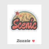 Landschaftlich, Arizona-Aufkleber Aufkleber (Blatt)