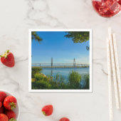 Landschaftlich Arthur Ravenel Bridge Serviette (Beispiel)
