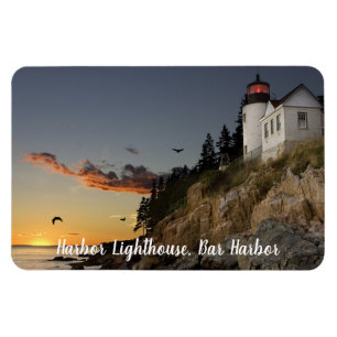 Landschaftlich Bar Harbour Lighthouse Magnet