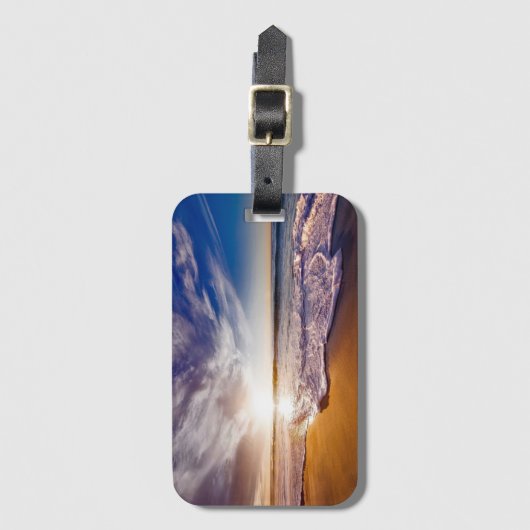 Landschaftlich Beach Art Ocean Images Fotografie C Gepäckanhänger (Vorderseite Vertikal)