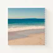 Landschaftlich Beach Foto Wedding Monogram Guest Notizblock (Rückseite)