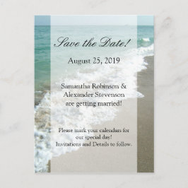 Landschaftlich Beach Hochzeit in Urlaubsort Save t Ankündigungspostkarte