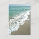 Landschaftlich Beach Hochzeit in Urlaubsort Table Platzkarte (Rückseite)