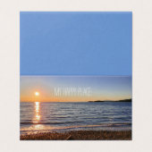 Landschaftlich Beach Sunset Foto Card (Außenseite Aufgefaltet)