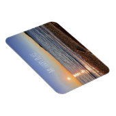 Landschaftlich Beach Sunset Foto Magnet (Rechte Seite)