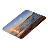 Landschaftlich Beach Sunset Foto Magnet (Linke Seite)