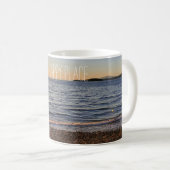 Landschaftlich Beach Sunset Foto Magnet Kaffeetasse (VorderseiteRechts)